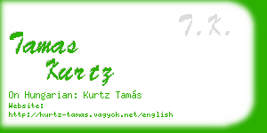 tamas kurtz business card